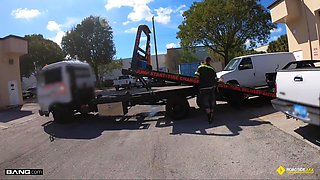 Roadside - Latina Fucks Her Car Mechanics Dick For A Favor
