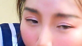 Asian Student Giving Passionate Blowjob and Cum in Mouth - Nicolove