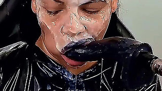 5555 Slaps Very Hard on My Face While I Swallow Your Balls Down My Throat