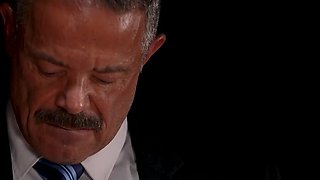 New slave Colton Fox presented and spitroasted by suited Masters Felix Reece and Jack