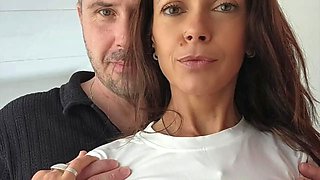 Hot MILF with Natural Boobs Ride Hard Until She Explodes in an Orgasm