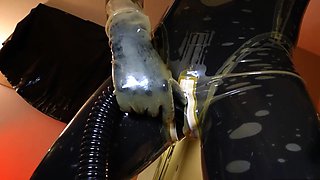 TANGENTOD Latex Duo Tease Hooded Sub