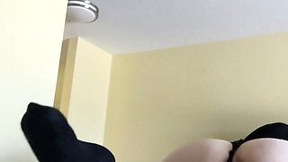 Large amateur cam woman uses two of her toys to masturbate