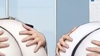 Boobs Office Lesbians, Ai Animation