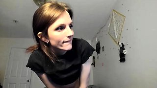Tranny shemale skank solo masturbation