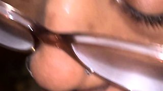 Real POV amateur sucking and blowjob with emo teen