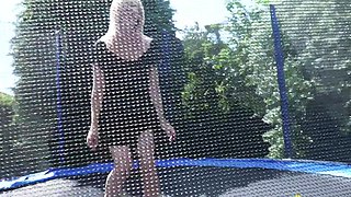 Blonde Beauty with Big Butt Masturbates Solo