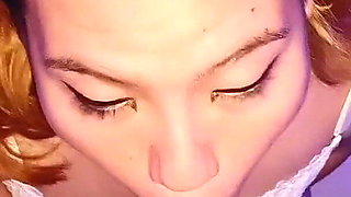 Girl in Lingerie Gets Cum Stuffed in Her Throat