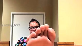 Exotic brunette hardcore foot fetish fuck