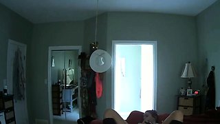 Brunette Solo With Black Dildo