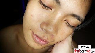 Amateur Thai MILF satisfying a farang