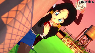 Android 18 likes that Videl watches her fuck Gohan - DragonBall Zex Series