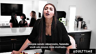 ADULT TIME - Bella Rolland Gives Up Her Free Use Pussy To Kira Noir At A Public Wake! PORTUGUESE SUBTITLES