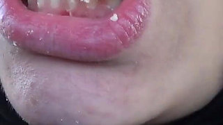 My Indian Stepsister Sucks Banana in Car and Does Mouth Fetish After Sucking Banana and Eating It