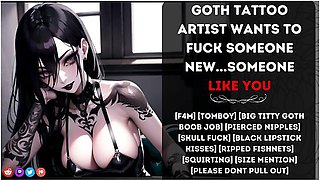 [f4m] Goth Tattoo Artist Wants To Fuck Someone Newsomeone Like You (nsfw Audio) With Erotic Audio And Car Toon