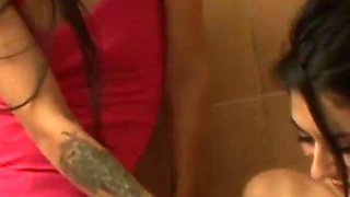 Two brunette lesbians love to finger and lick each other's pussy