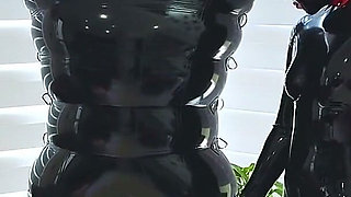 Inflatable Suit Edging and Denial, Part 2 - Alex Latex