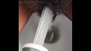 Desi Aunty Pissing in Bathroom & Squirting Orgasm with Loud Moaning - Indian Maid Fingering