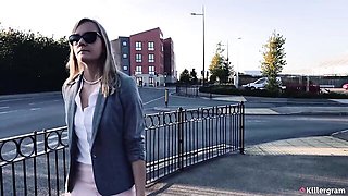 big tits blonde cowgirl office deepthroat