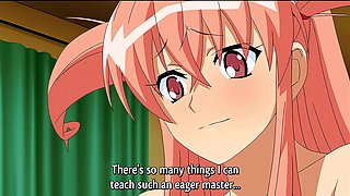 Maid with Stellar Rosy Hair Proposes Internal ejaculation to Immense Trunk