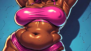 BBW Thick Black Women 3D