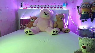 Close up teen masturbation