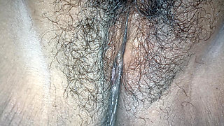 I grab and open the vagina of a slutty milf