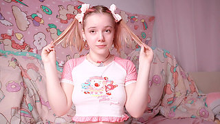 Barely Legal 18yo Petite Teen Loves Showing Off Her Cute Princess Panties And Pink Pussy Online