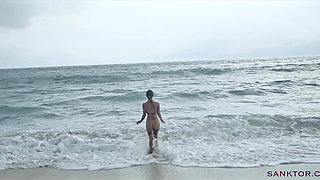 Sanktor - Skinny Tattooed Teen Masturbates on the Beach