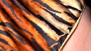 I hide from daddy and masturbate under the blanket