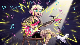 AI Girl Guitarist: Live Performance