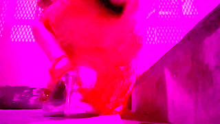 Italian Sexy Milf Artemisia Love outdoor smoking session wearing high heels