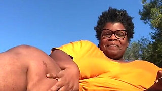 In the Middle of the Parking Flashing My Hairy Pussy