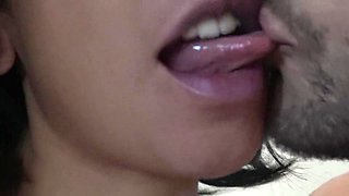 Stepmother Kissing Her Stepson After He Cums In Her Mouth