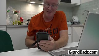 Claudia Colt, Paul Jones And Gina Lin In Should We Play With Grandpas Cock For