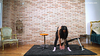 Naked yoga moves by Choky Chpoky