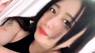 Big-Breasted Asian Schoolgirl Gets a Mouthful of Cum