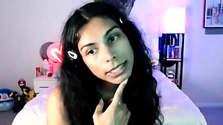 Petite small titted thai tranny with big cock wanking
