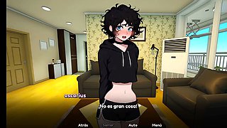 Manga porn, gasping, black hair