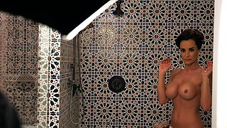 A little BTS from my shower show....