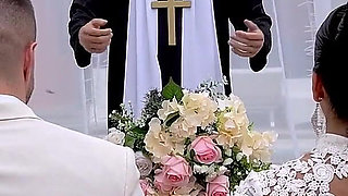 Cheating Bride Fucks the Priest on Her Wedding Day- Mariana Martix