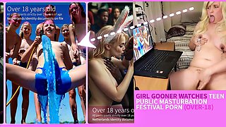 Girl Watches Twink Teens Masturbate