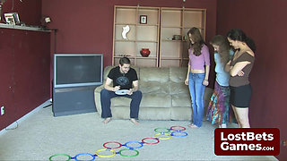 In a Stripscotch game twist, they compete to cum last