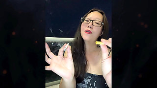 Topless Smoking Asian: Tits Out Smoking Cigarettes in Balcony Compilation