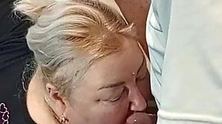 In the Afternoon, I Fuck My Neighbor in the Mouth in the Kitchen and Cum