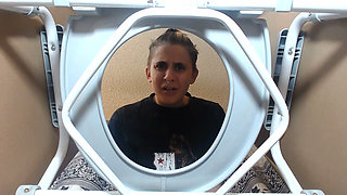 POV Fart Slave Trapped in Toilet