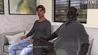 Busty MILF Landlady Nailed and Creampied by a Horny Black Oldman