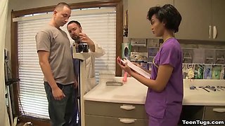 Nurse Jasmine Barnes Drains Dick Dry