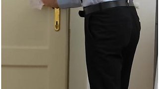 Fibi Euro In Horny Blonde Takes Off Her Panties In Front Of Her Loan Officer