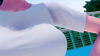 Murmur 7 Liz's Sloppy Locker Room Handjob on Adam - Milking His Cock for Explosive Cum Release (vn Gameplay)